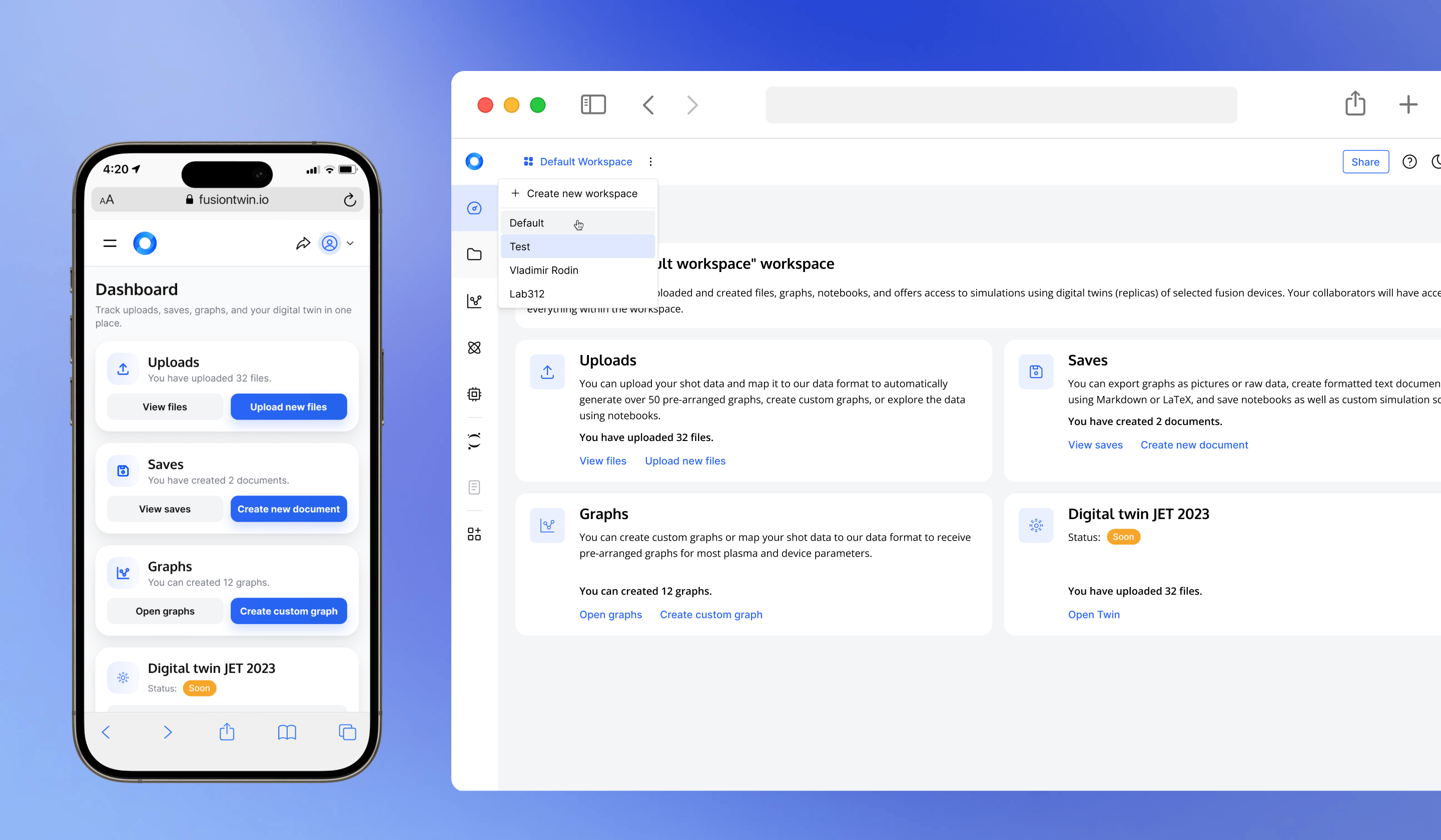 Research dashboard