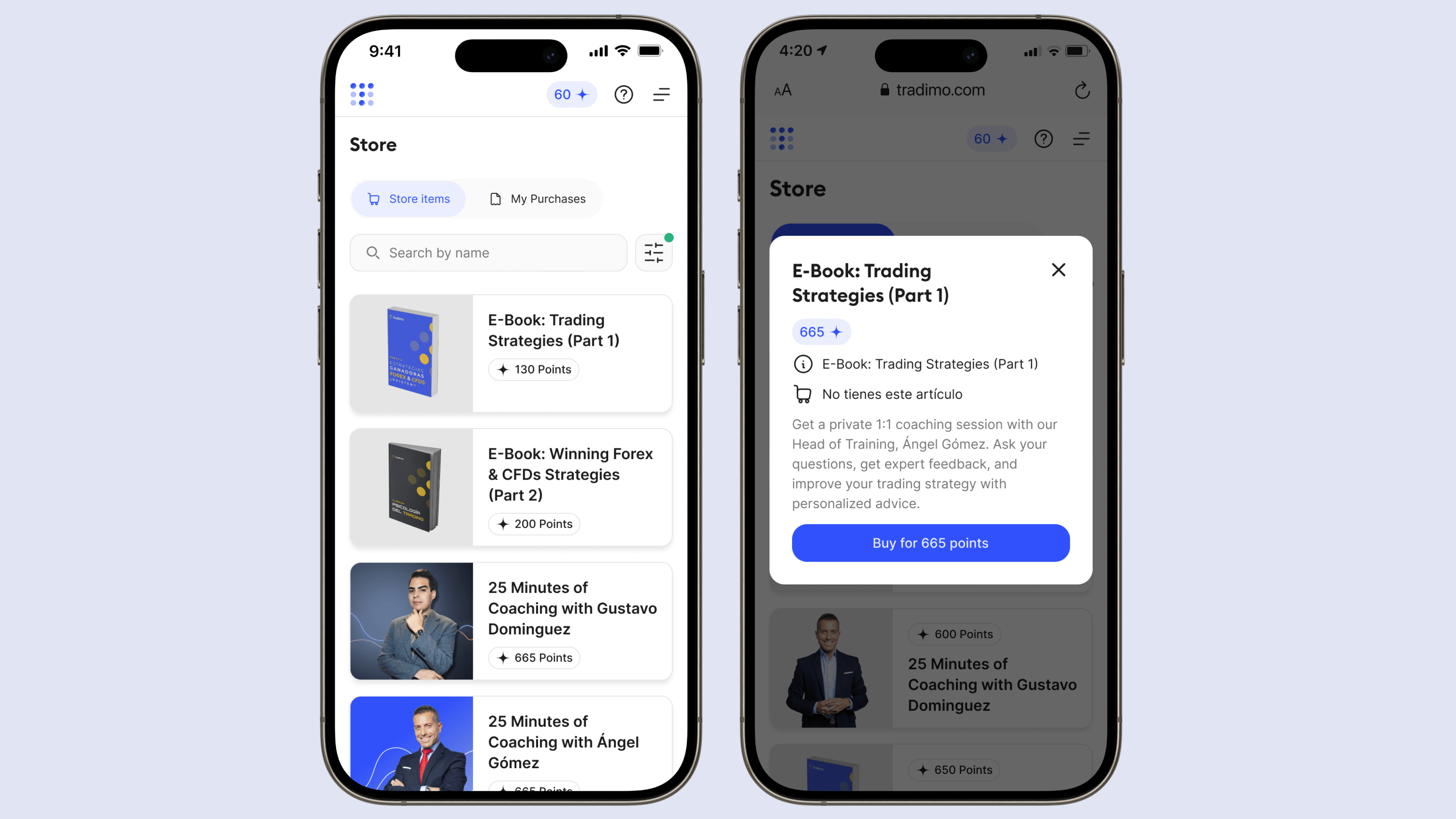 Learning content catalog — After